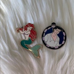 Little Mermaid Disney pins - Prince Eric and Ariel